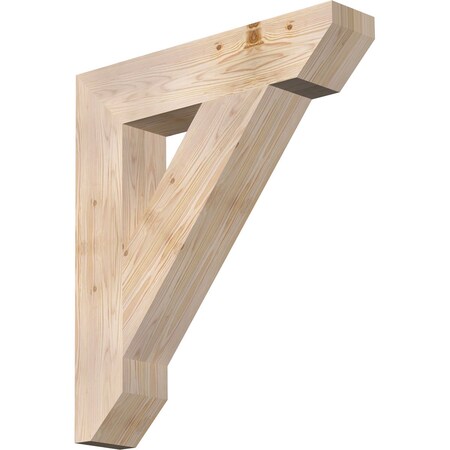 Ekena Millwork Traditional Slat Smooth Bracket, Douglas Fir, 5 1/2"W x 28"D x 32"H BKT06X28X32TRA06SDF